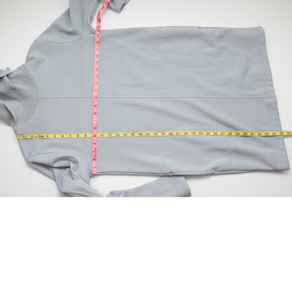 Athleta Cozy Karma Vela Dress Plush Mini Long Sleeve Voyage Grey Size Medium - Picture 6 of 6